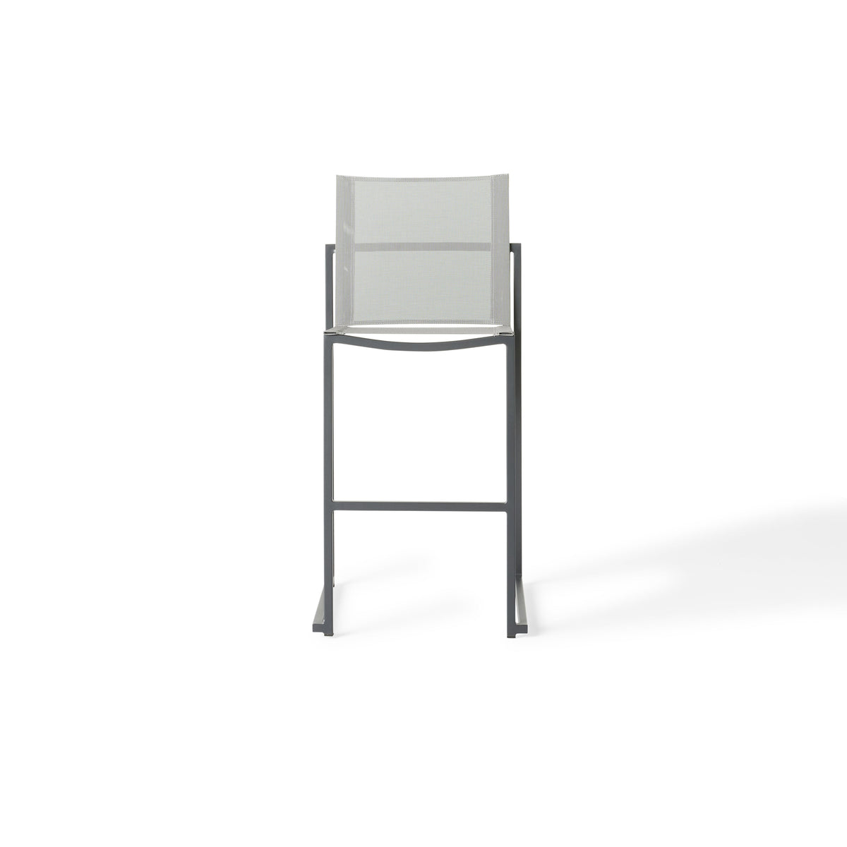 Santa Monica Armless Bar Chair in Charcoal