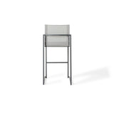 Santa Monica Armless Bar Chair in Charcoal