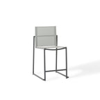 Santa Monica Armless Counter Chair in Charcoal