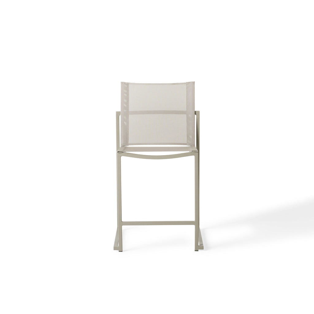Santa Monica Armless Counter Chair in Quartz Grey