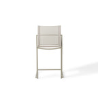 Santa Monica Armless Counter Chair in Quartz Grey