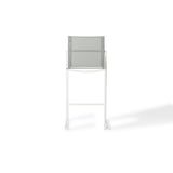 Santa Monica Armless Bar Chair in White