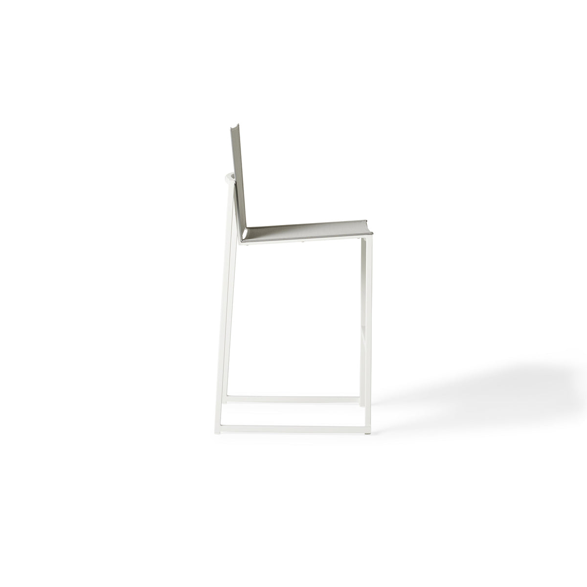 Santa Monica Armless Bar Chair in White