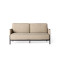 Saratoga Loveseat in Charcoal Aluminum