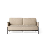 Saratoga Loveseat in Charcoal Aluminum