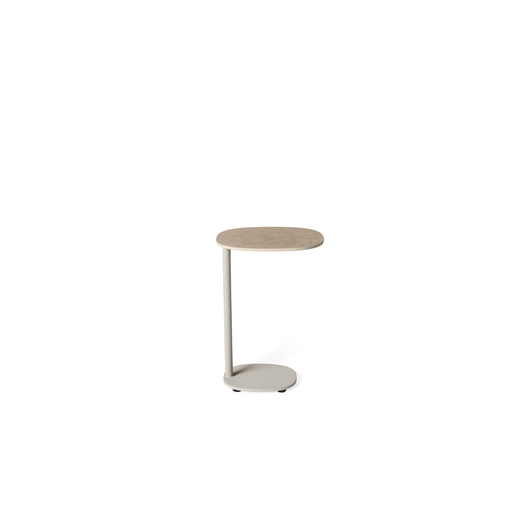 Saratoga Side Table in Dune Aluminum
