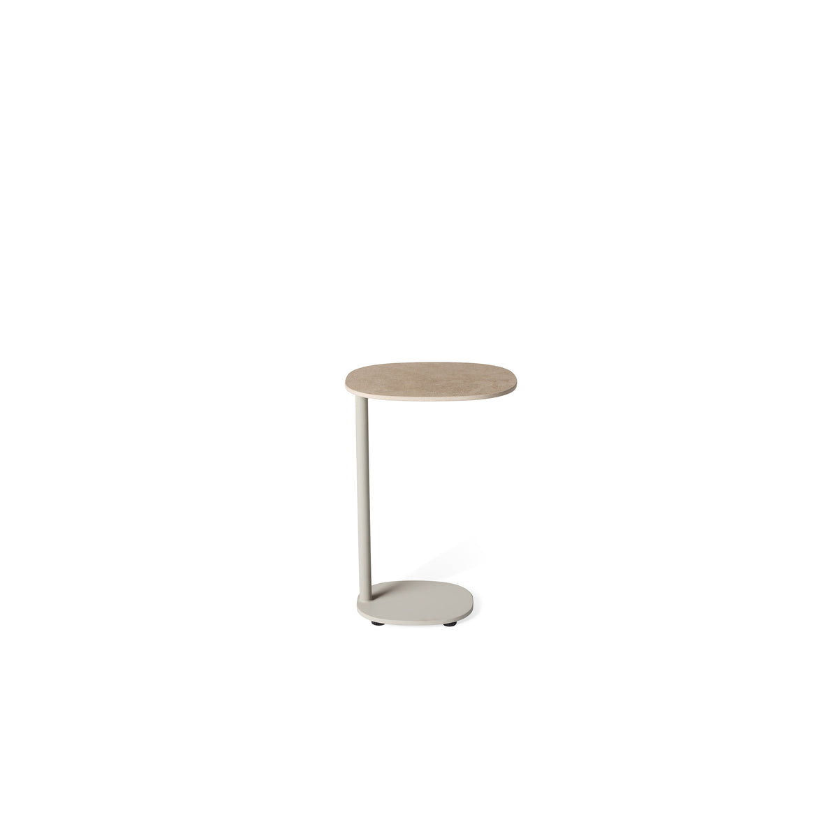 Saratoga Side Table in Dune Aluminum