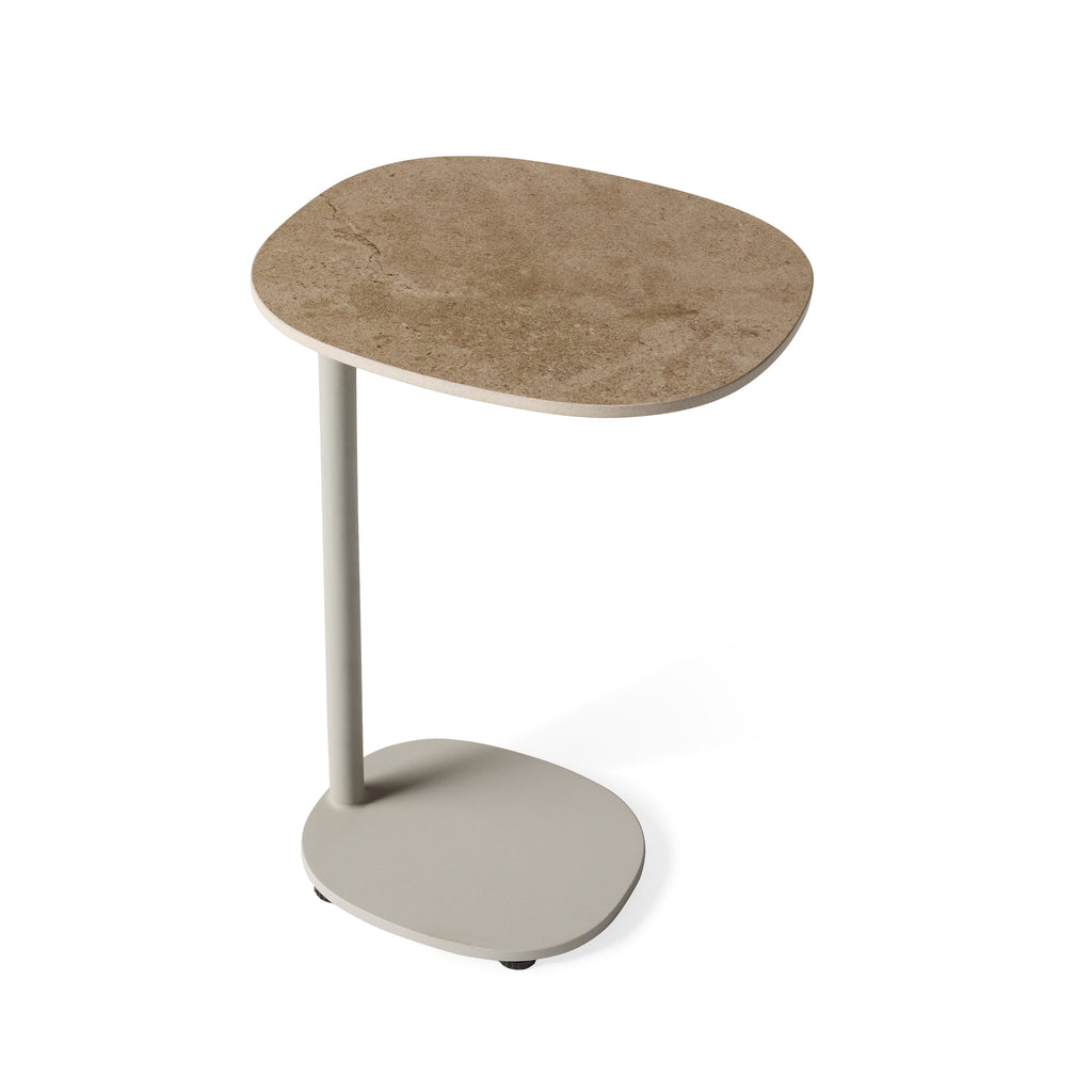 Saratoga Side Table in Dune Aluminum