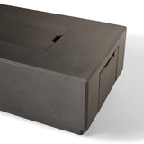 Sequoia Rectangular Fire Table in Smoke (Natural Gas)