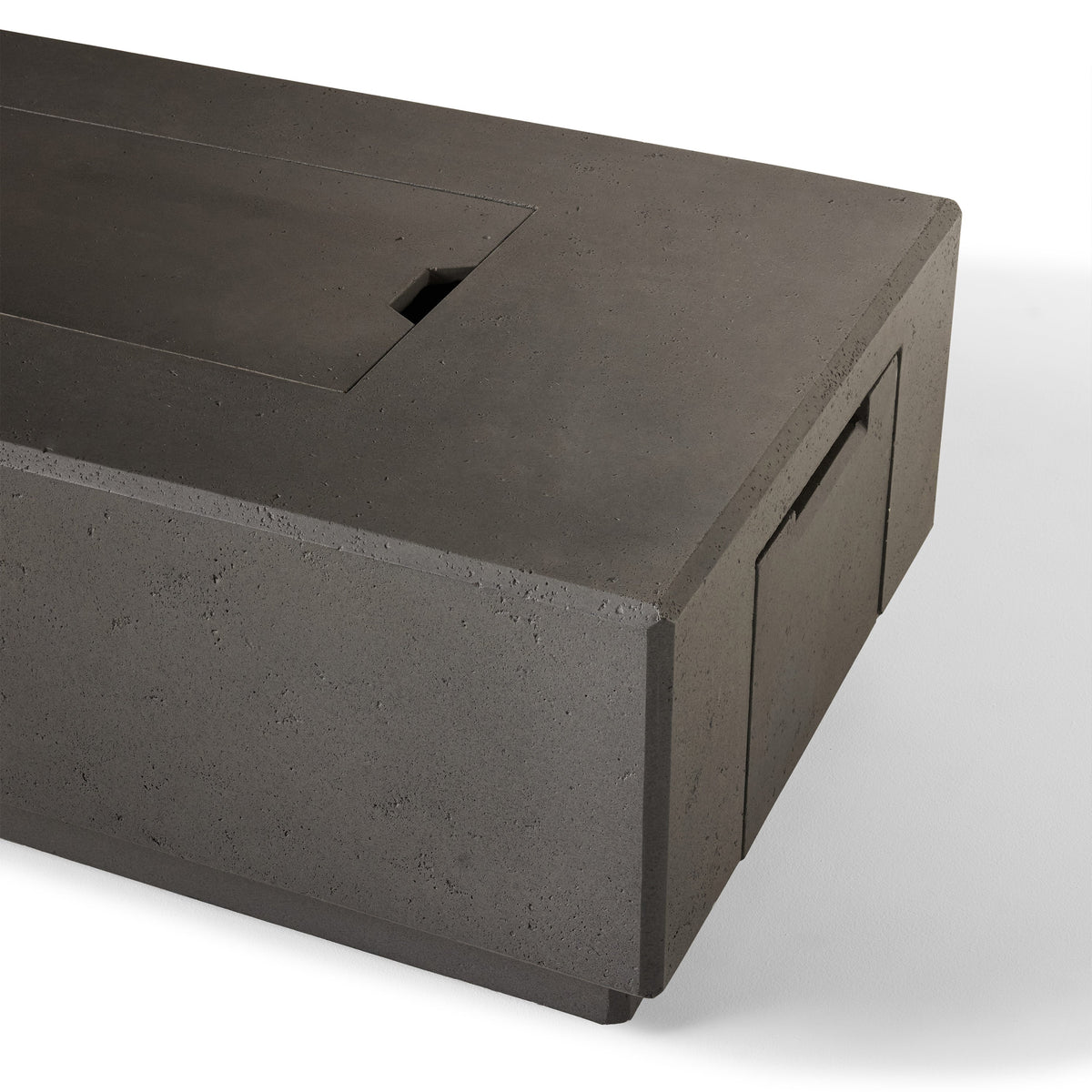 Sequoia Rectangular Fire Table in Smoke (Natural Gas)