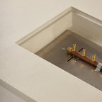Sequoia Rectangular Fire Table in Fog (Propane)