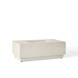 Sequoia Rectangular Fire Table in Fog (Propane)