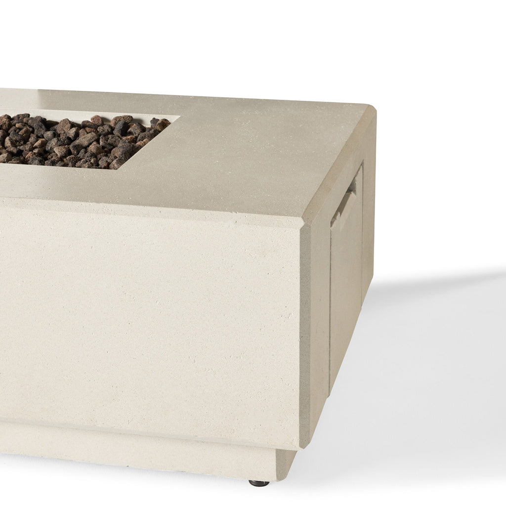 Sequoia Rectangular Fire Table in Fog (Natural Gas)