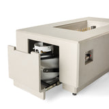 Sequoia Rectangular Fire Table in Fog (Natural Gas)