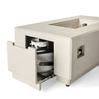 Sequoia Rectangular Fire Table in Fog (Propane)