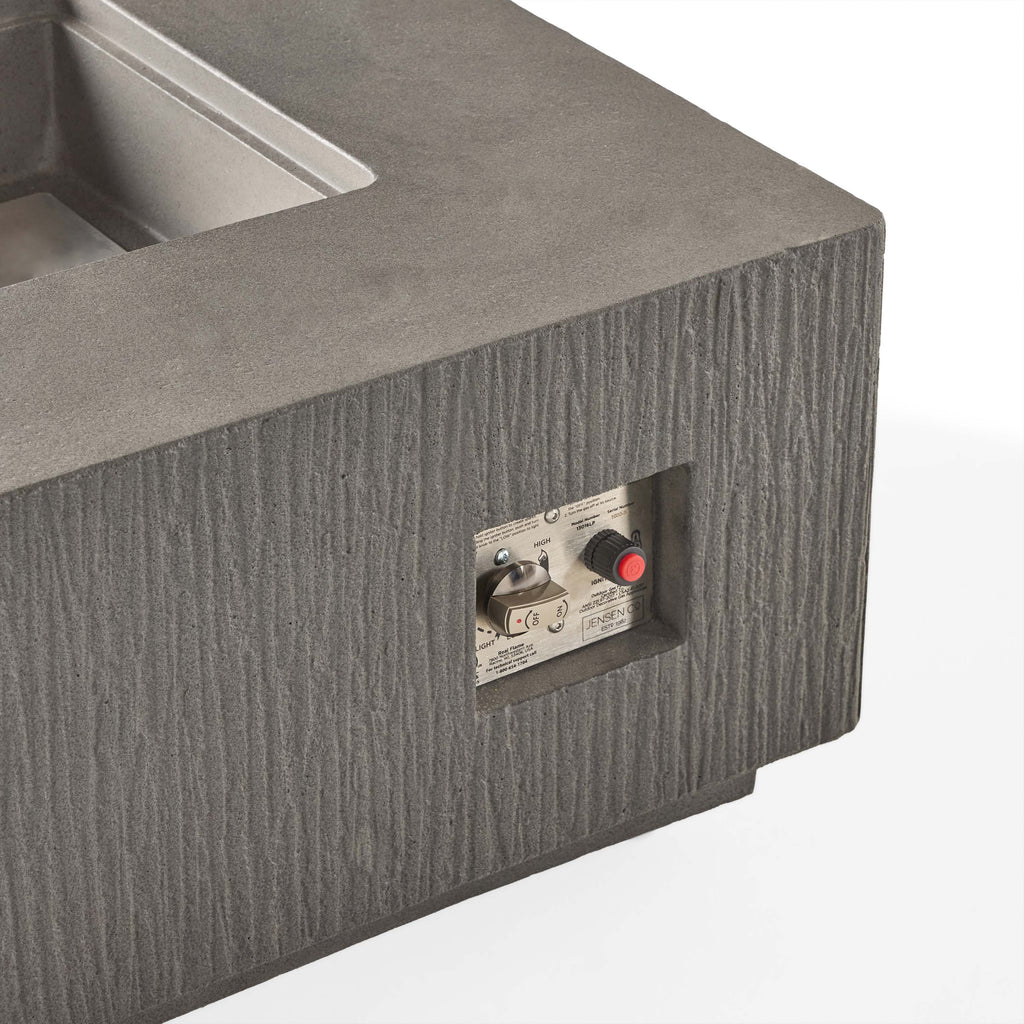 Sierra Rectangular Fire Table - Carbon