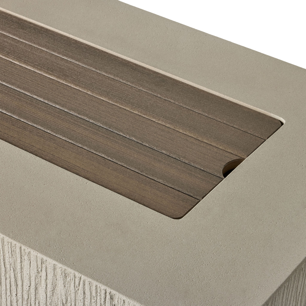 Sierra Rectangular Fire Table - Fog