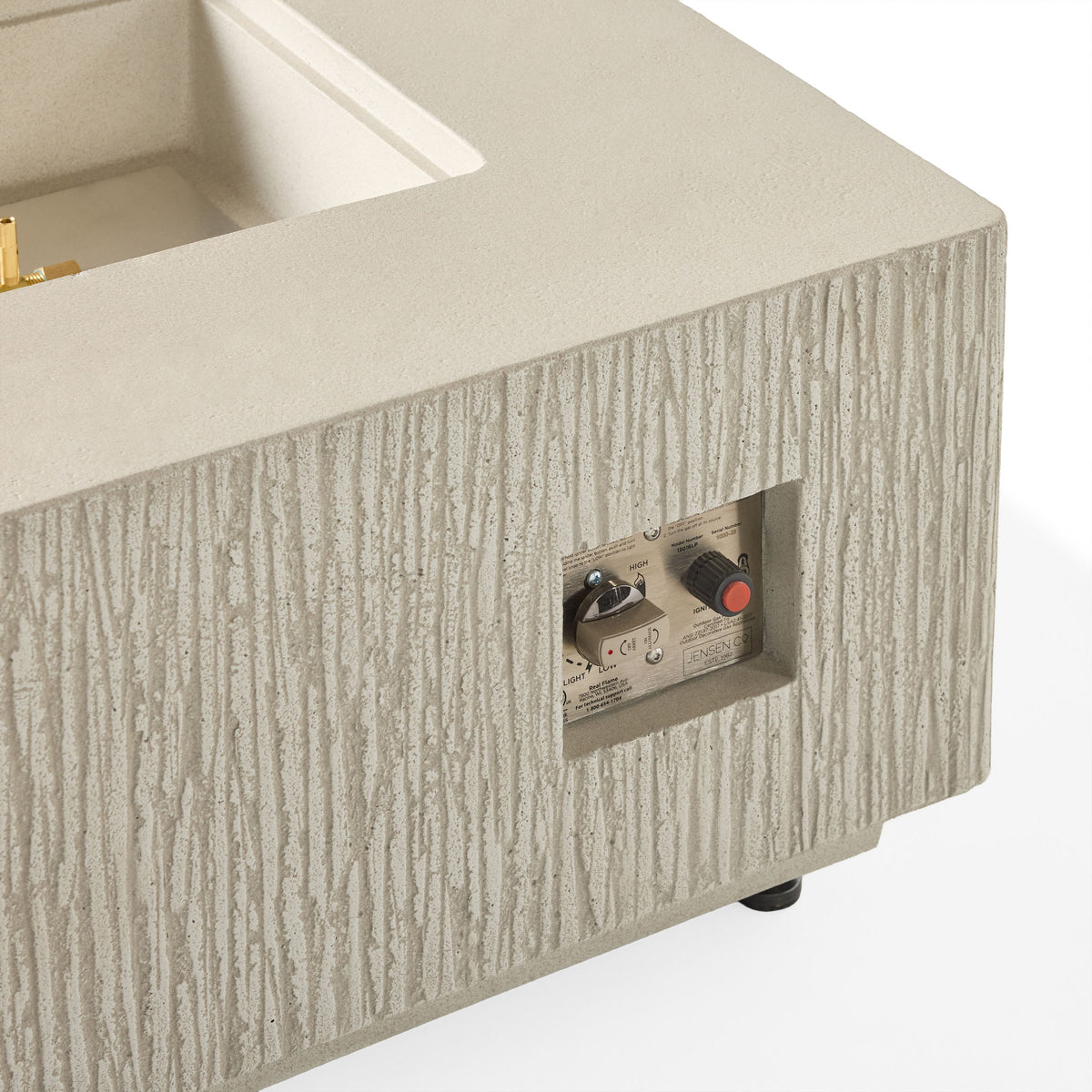 Sierra Rectangular Fire Table - Fog
