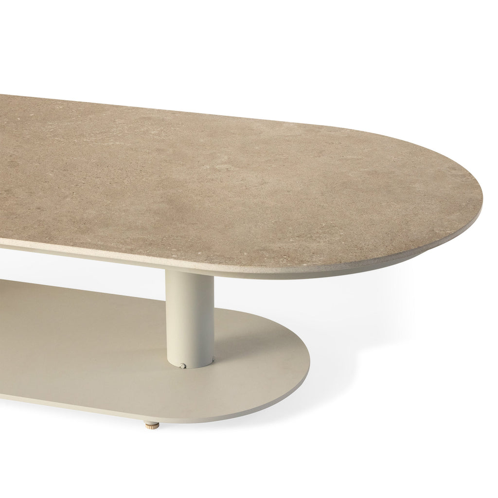 Silverado Coffee Table in Dune Aluminum