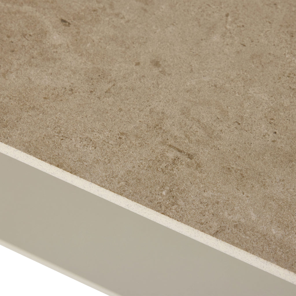 Silverado Coffee Table in Dune Aluminum