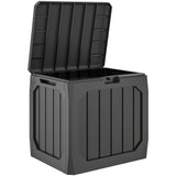 32 Gallon Plastic Deck Box with Handles, Black