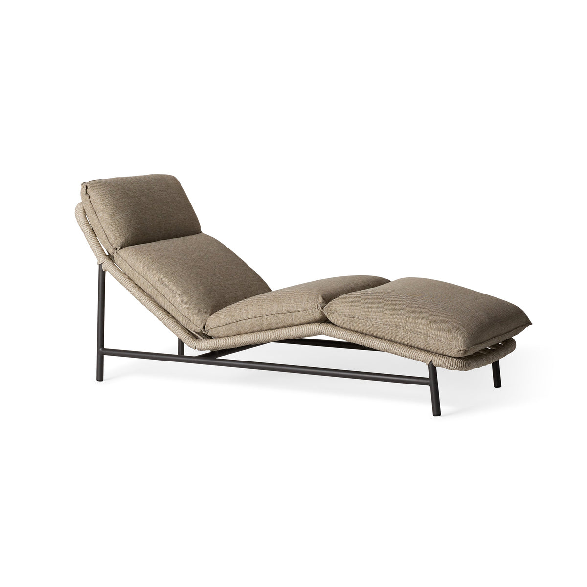 Silverado Sun Lounger in Charcoal Aluminum