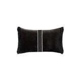 Splendor Charcoal Lumbar Pillow