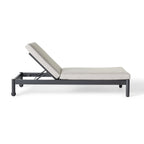 Stinson Chaise in Charcoal Aluminum