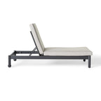 Stinson Chaise in Charcoal Aluminum