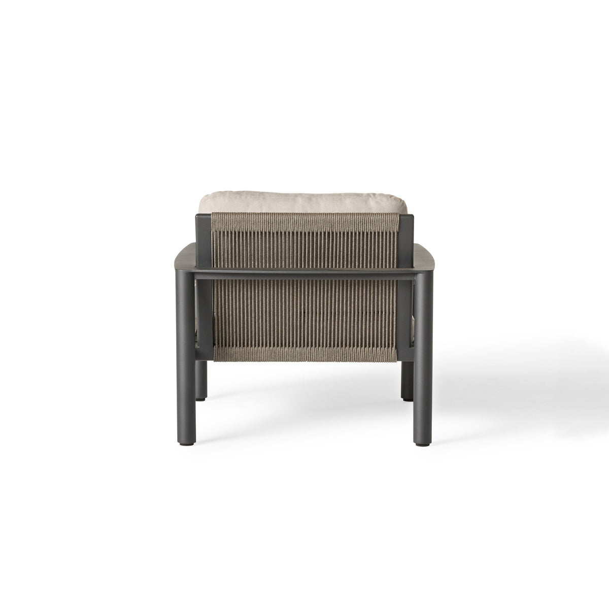 Stinson Lounge Chair in Charcoal Aluminum