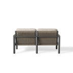 Stinson Loveseat in Charcoal Aluminum