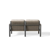 Stinson Loveseat in Charcoal Aluminum