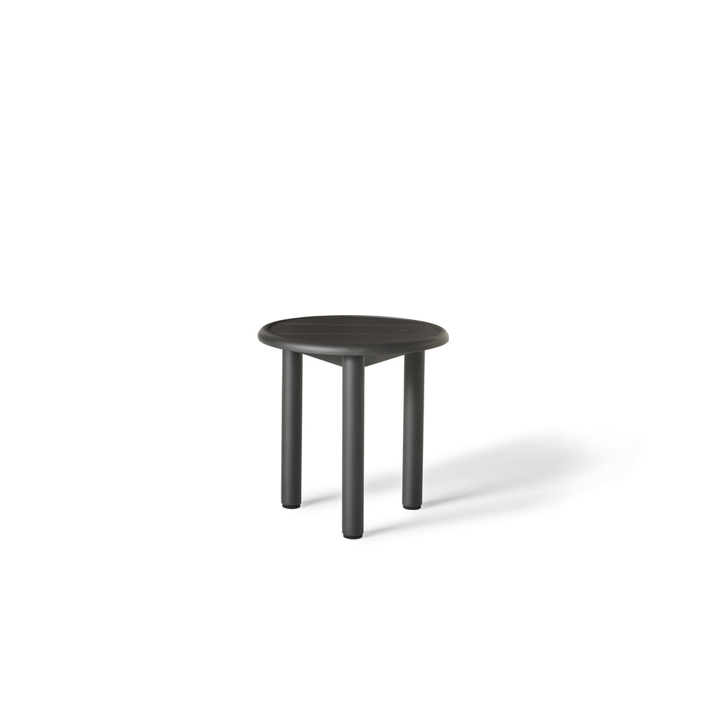 Stinson Side Table in Charcoal Aluminum