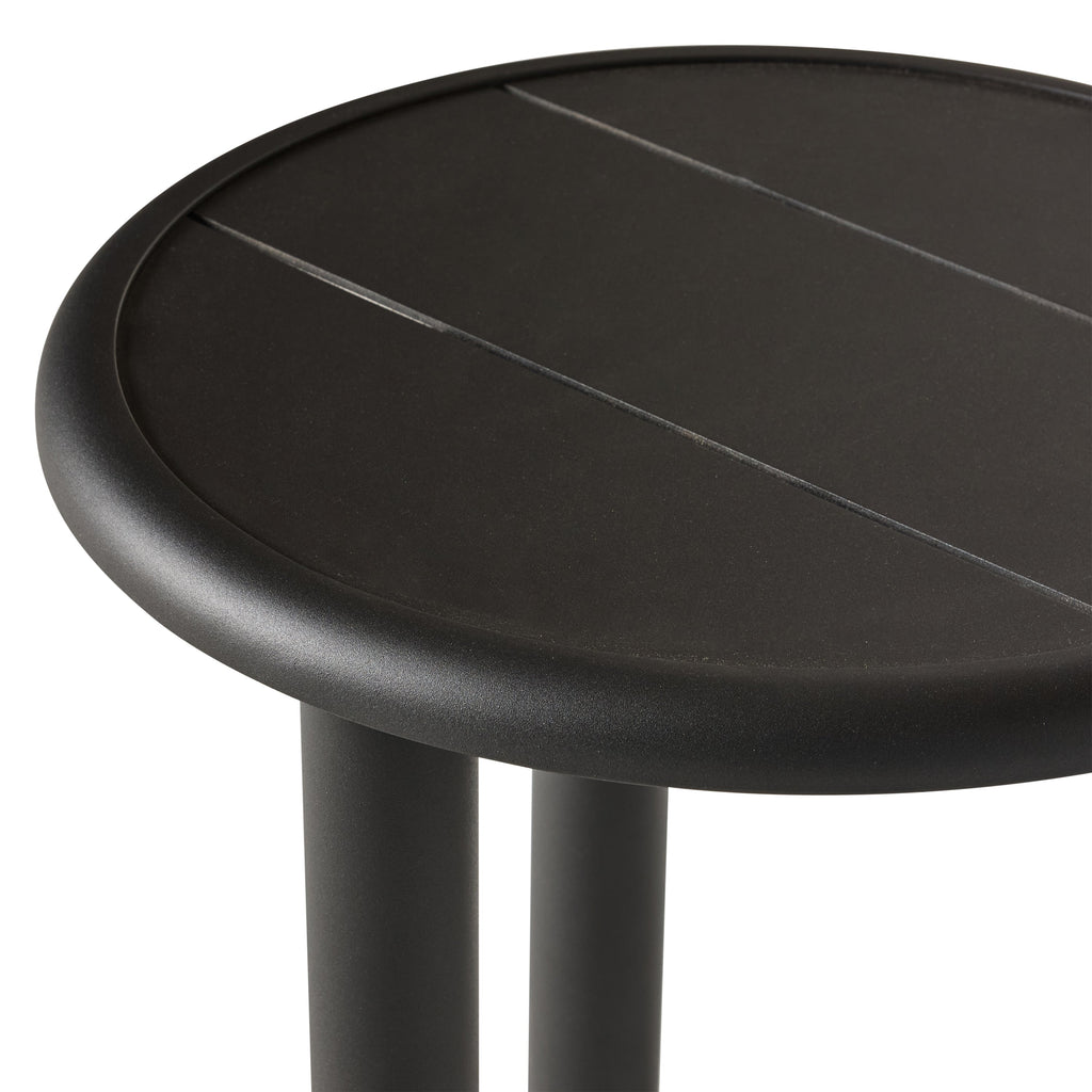 Stinson Side Table in Charcoal Aluminum
