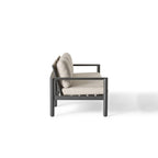 Stinson Sofa in Charcoal Aluminum
