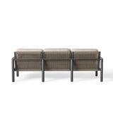 Stinson Sofa in Charcoal Aluminum