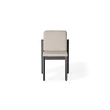 Stinson Dining Side Chair in Charcoal Aluminum