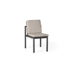 Stinson Dining Side Chair in Charcoal Aluminum