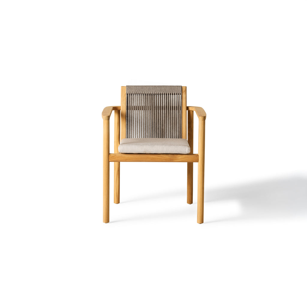 Stinson Dining Arm Chair in Teak
