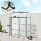 3-Tier Mini Greenhouse, 56.3" x 18.1" x 65", Clear