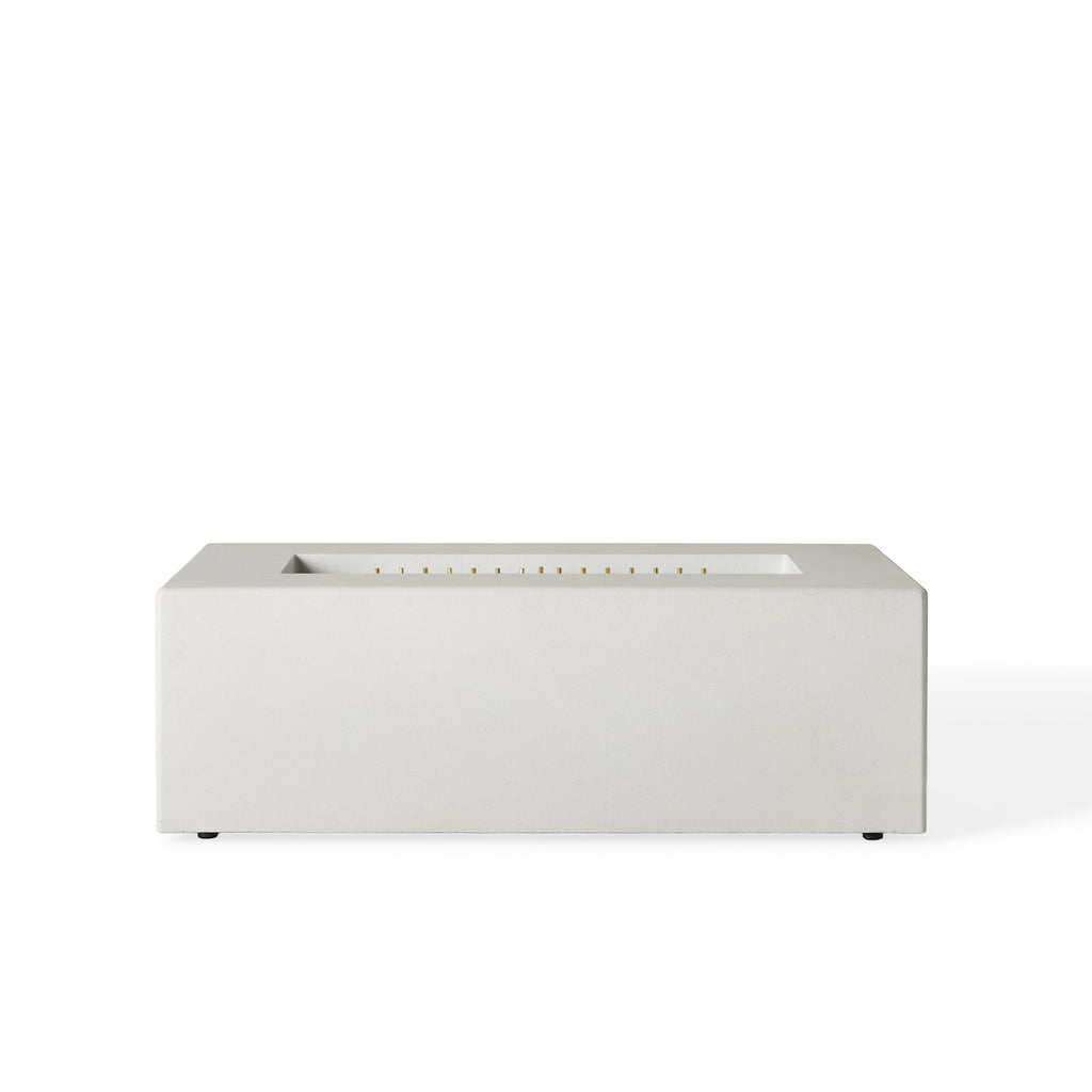 Tahoe Rectangular Fire Table - Chalk (Propane)