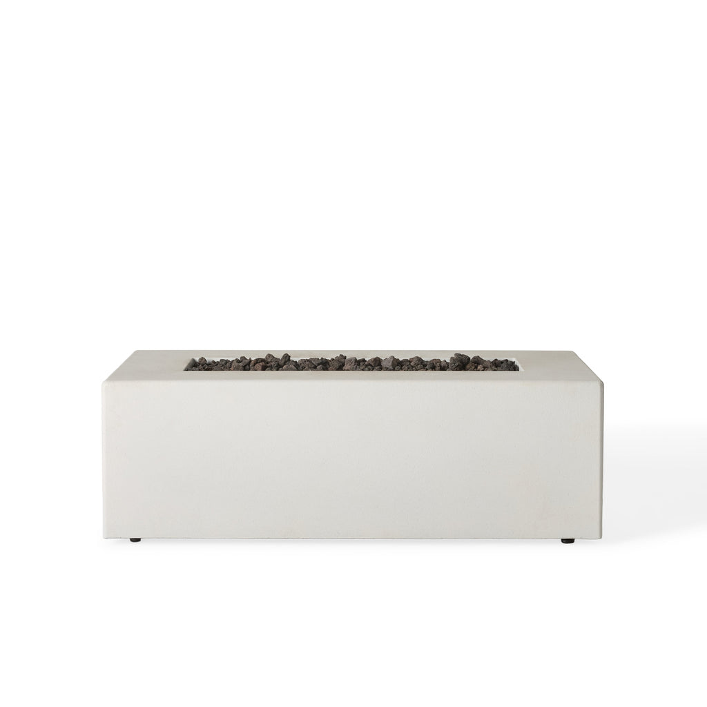 Tahoe Rectangular Fire Table - Chalk (Natural Gas)
