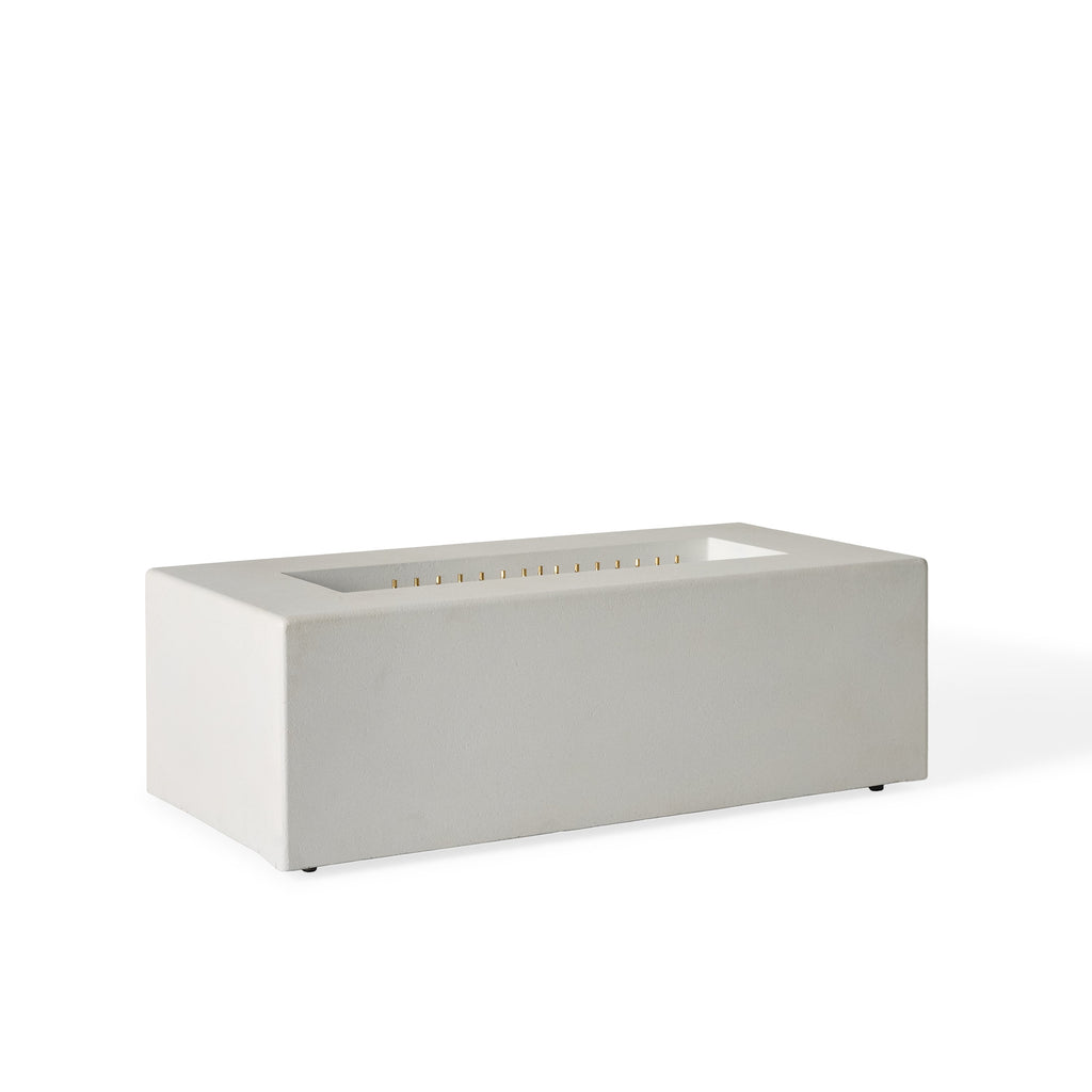 Tahoe Rectangular Fire Table - Chalk (Propane)