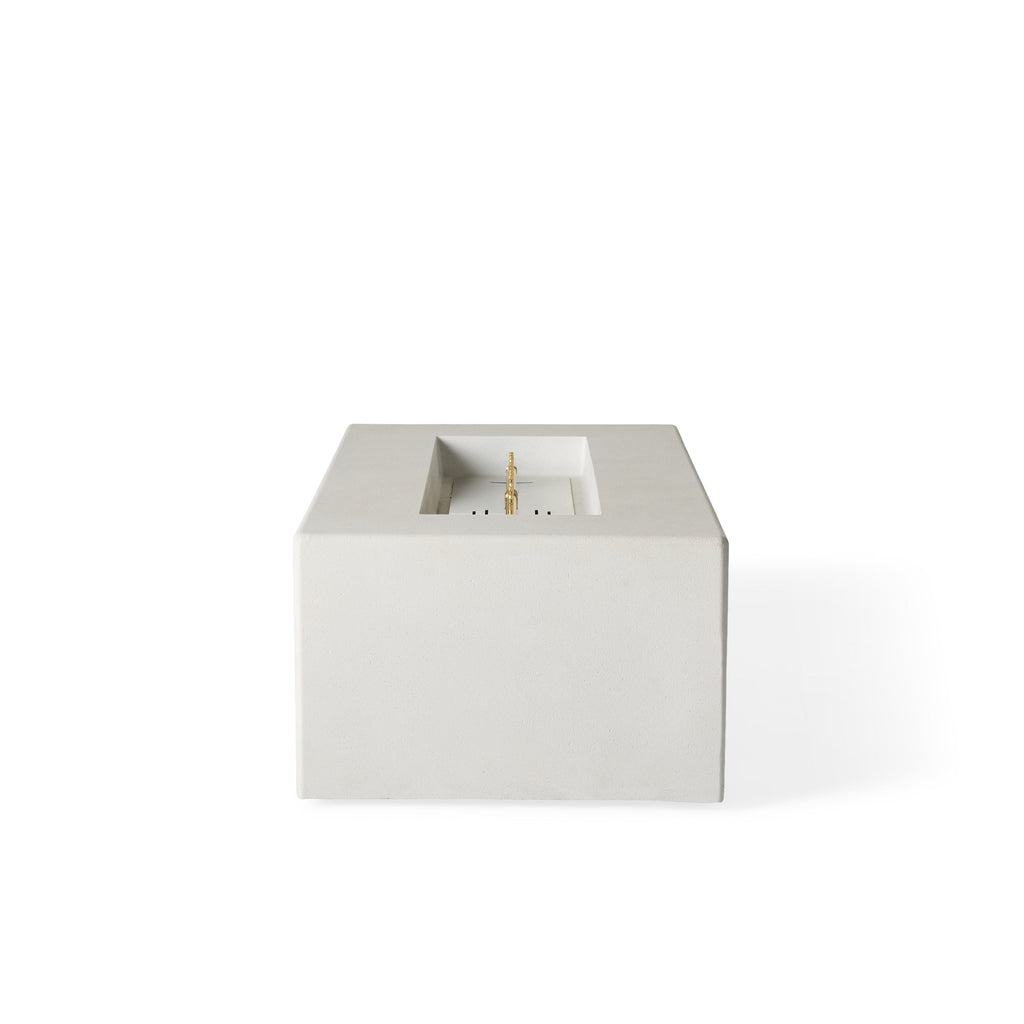 Tahoe Rectangular Fire Table - Chalk (Natural Gas)