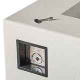 Tahoe Rectangular Fire Table - Chalk (Natural Gas)