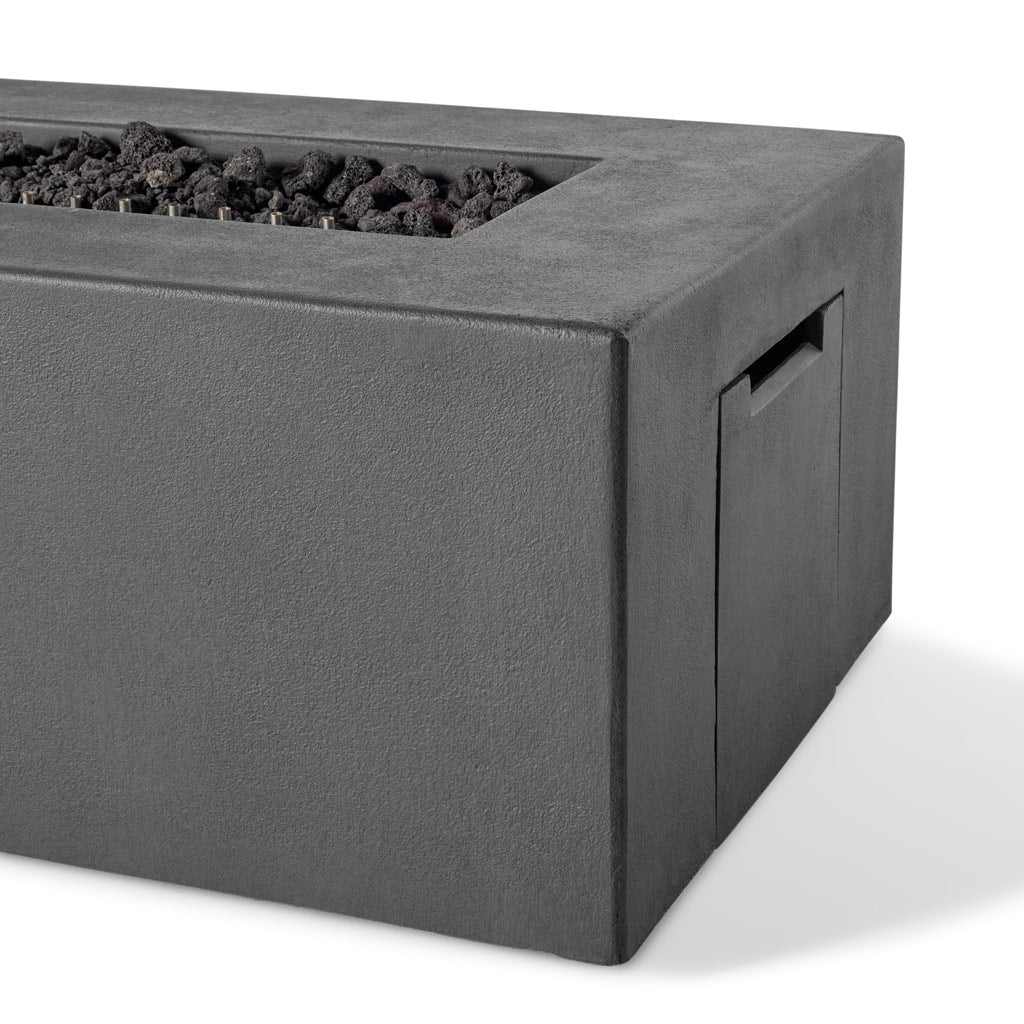 Tahoe Rectangular Fire Table (Propane) - Carbon