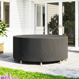 Round Garden Furniture Cover, 420D Oxford, 214 x 70 cm, Black