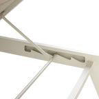 Tiburon Chaise with Padded Sling in Dune Aluminum