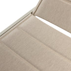 Tiburon Chaise with Padded Sling in Dune Aluminum