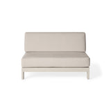 Tiburon Sectional Armless Loveseat in Dune Aluminum